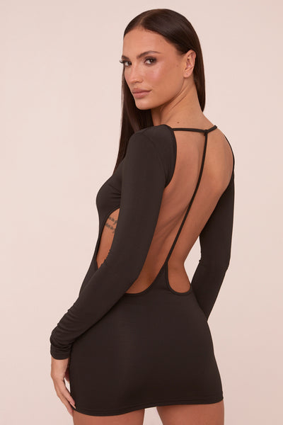 Black Lace Maxi Dress Lulus Long Sleeve Black Dress Olivia Long Sleeve Maxi  Dress Black  Peppermayo