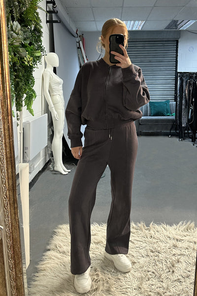 Bomber jogging zip bande latérale (Ensemble)