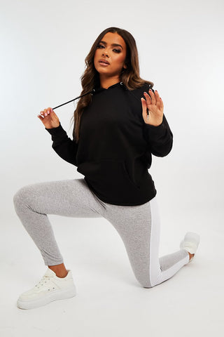 Missguided Petite loungewear co-ord fluffy ribbed legging in grey, ASOS