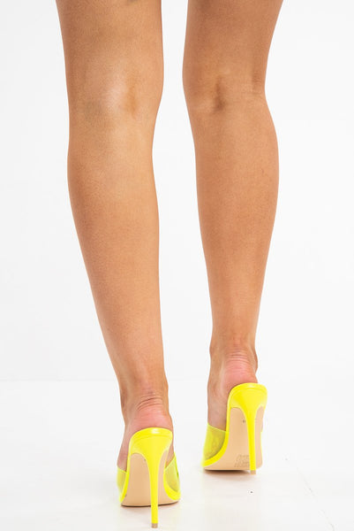 Neon yellow sale pointed heels