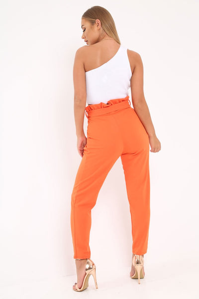 Orange paper sales bag pants