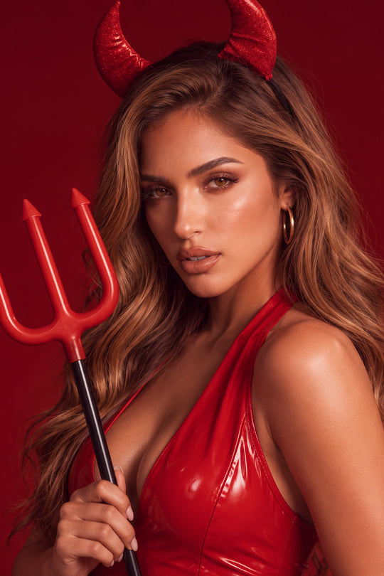Red Halloween Devil Fork - Porcha