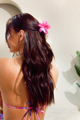 Pink Flower Claw Clip - Blake