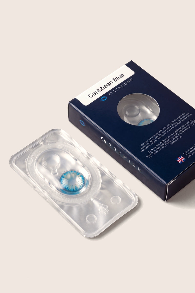 Eyecasions Caribbean Blue Contact Lenses