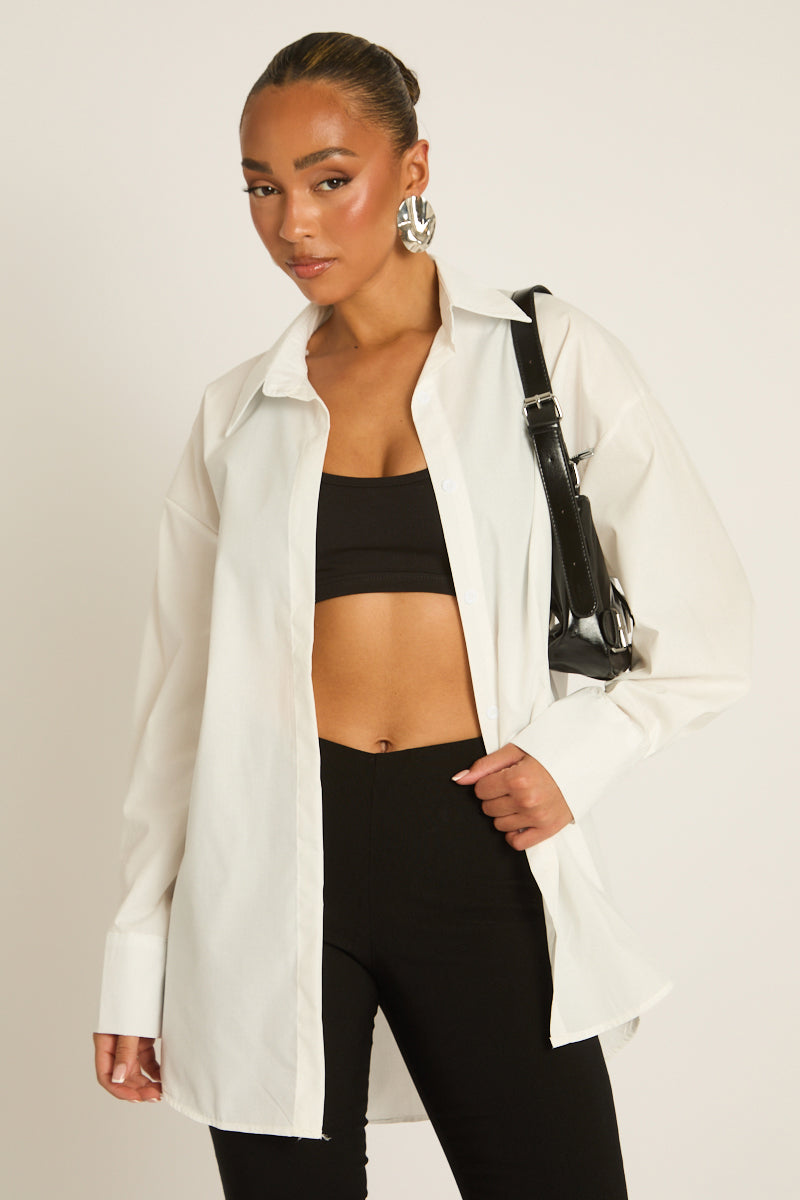 White Oversized Shirt - Gayle