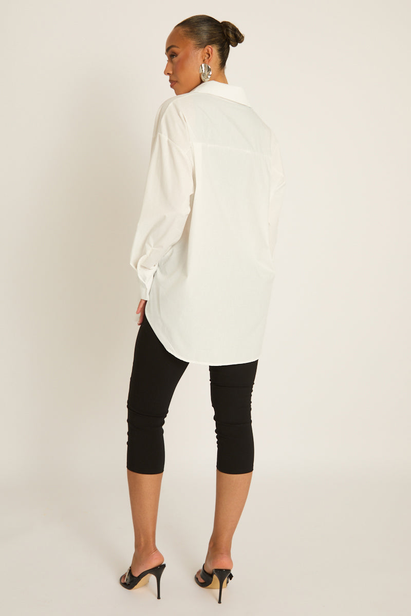 White Oversized Shirt - Gayle