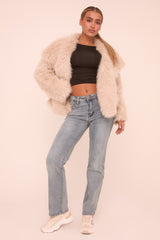 Light Blue Washed Stretch Mid Waist Straight Leg Denim Jeans - Maddison