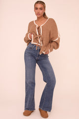 Mid Blue Stretch Mid Waist Boot Leg Denim Jeans - Aurora