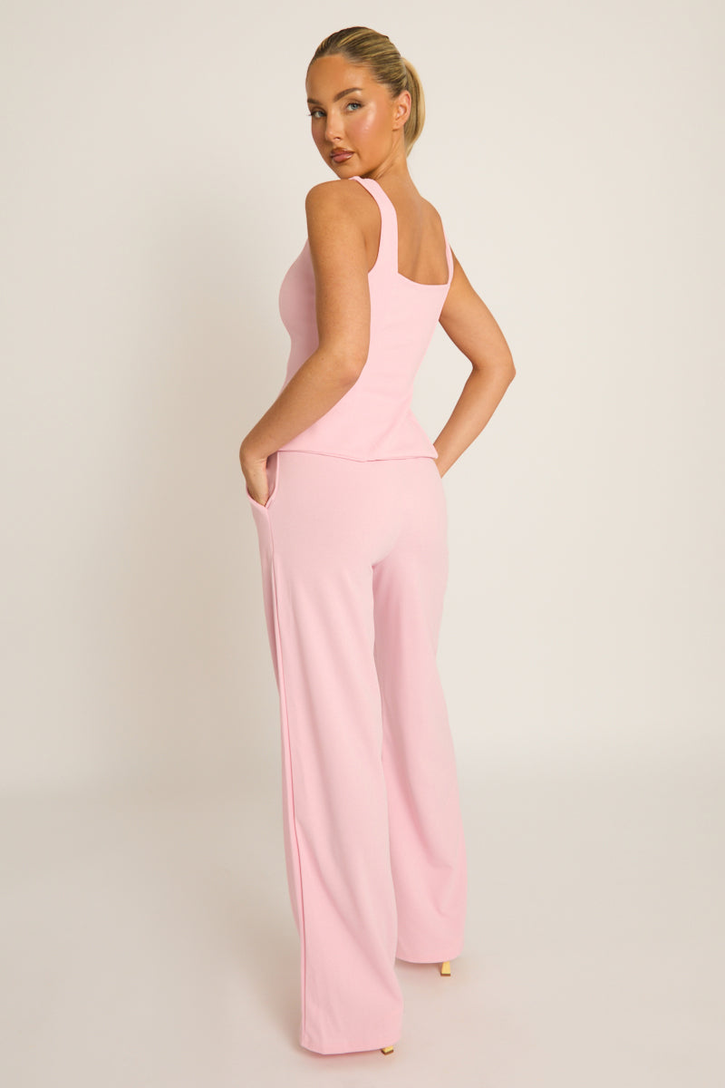 Pink Tailored Waistcoat and Trousers Co-ord Set - Zoella