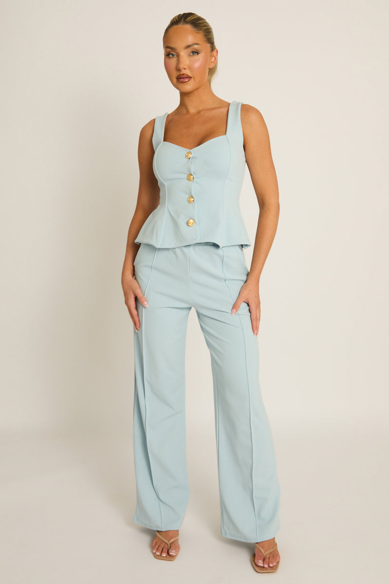 Blue Tailored Waistcoat and Trousers Co-ord Set - Zoella