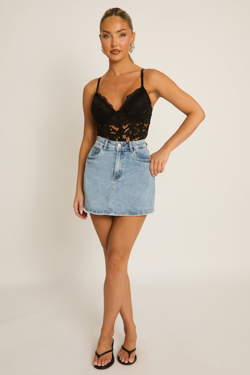 Blue Denim Skort - Trudy