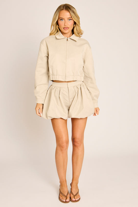 Stone Puffball Shorts - Joleen