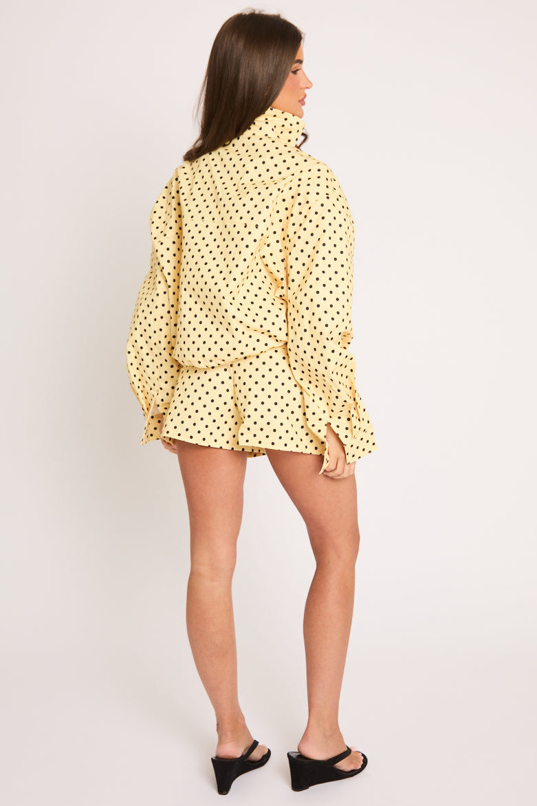 Yellow Polka Dot Shorts - Demi