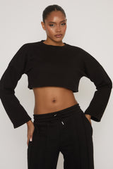 Black Binding Detail Loungewear Co-ord Set - Ceri