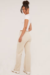 Stone Seam Detail Straight Leg Lounge Trousers - Adora
