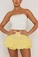 White Basic Bandeau Top - Grazia