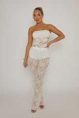 White Lace Bandeau Top - Jeanie