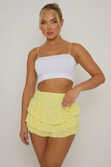 White Basic Strappy Crop Top - Rosaria
