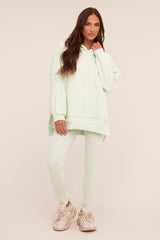 Mint Oversized Hoodie And Leggings Co-ord Set - Renee