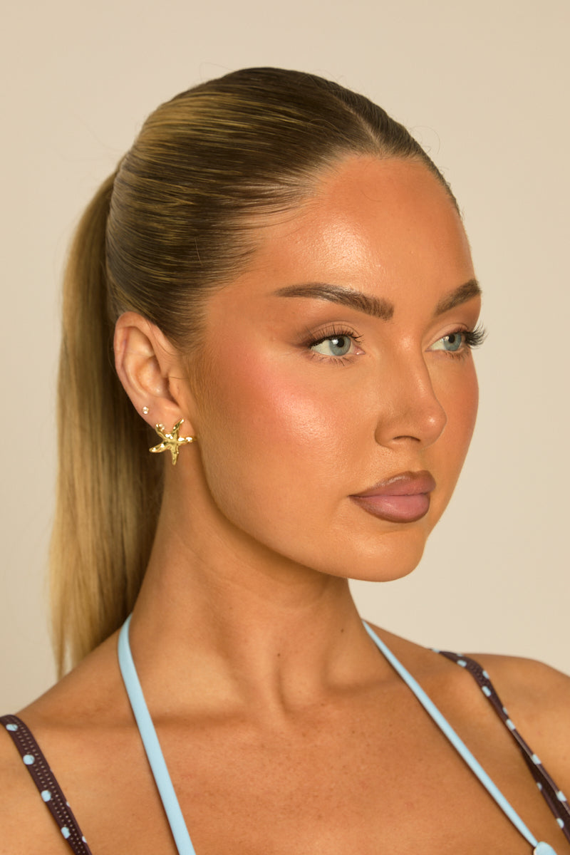 Gold Starfish Earrings - Zola