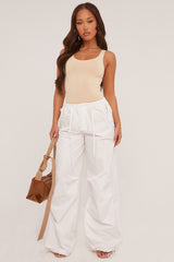 Stone Scoop Neck Basic Bodysuit - Conie