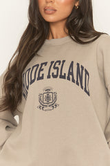 Dove Grey Rhode Island Oversized Sweater - Channon