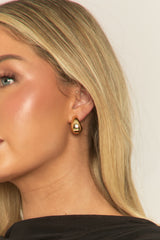 Gold Drop Stud Earrings - Rianne