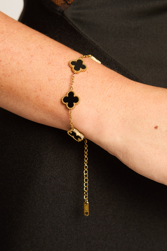 Black Clover Charm Bracelet - Reece