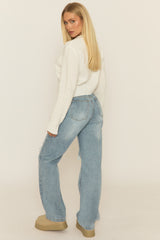 Ivory Soft Knit Cardigan - Zena