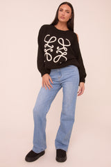 Mid Blue Mid Waist Straight Leg Denim Jeans - Maureena