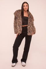 Black Stretch Mid Waist Straight Leg Frayed Hem Denim Jeans - Venus