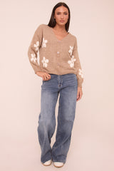 Mid Blue Stretch Wide Leg Denim Jeans - Winona