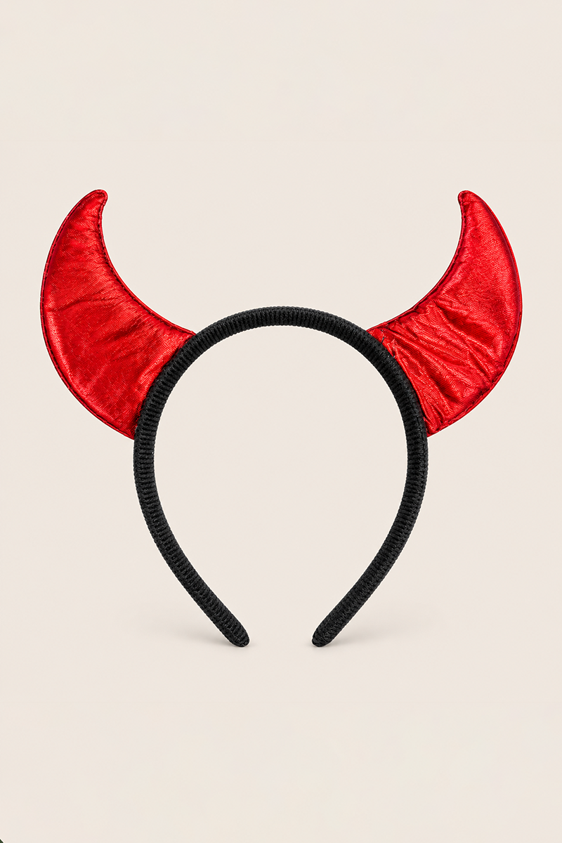 Red Halloween Devil Horns Headband - Koni