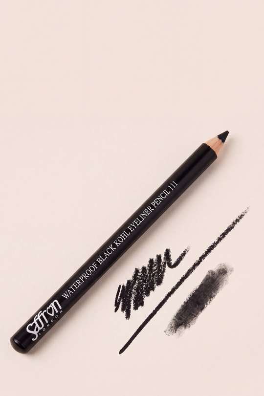 Saffron Black Waterproof Kohl Eyeliner Pencil