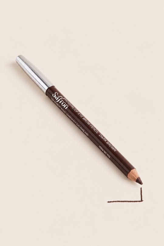 Saffron Dark Brown Waterproof Eyebrow Pencil