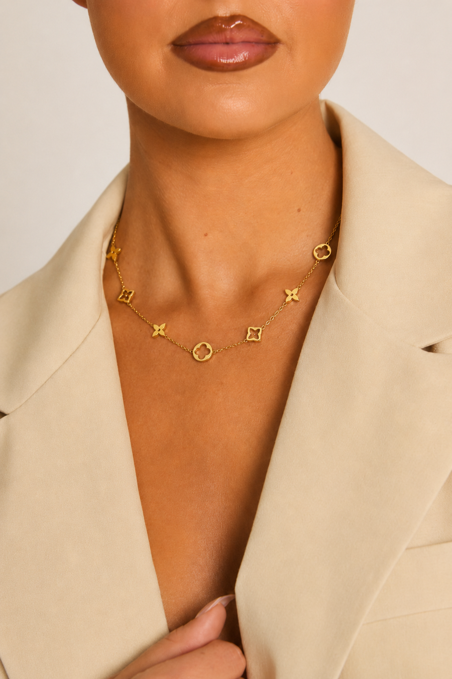 Gold Logo Necklace - Kimora