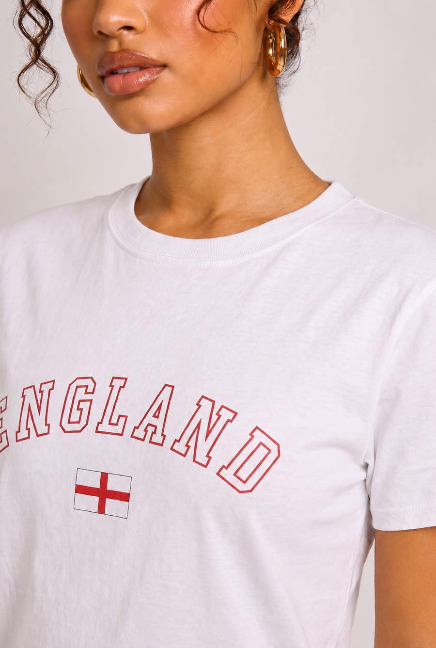White England Graphic Short Sleeve Oversized T-shirt - Kyan