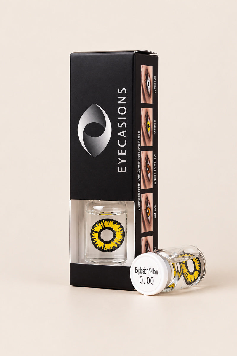 Eyecasions Explosion Yellow Contact Lenses