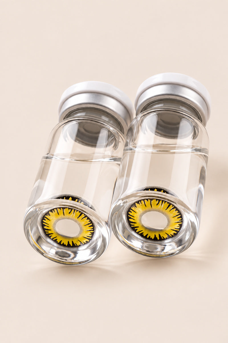 Eyecasions Explosion Yellow Contact Lenses