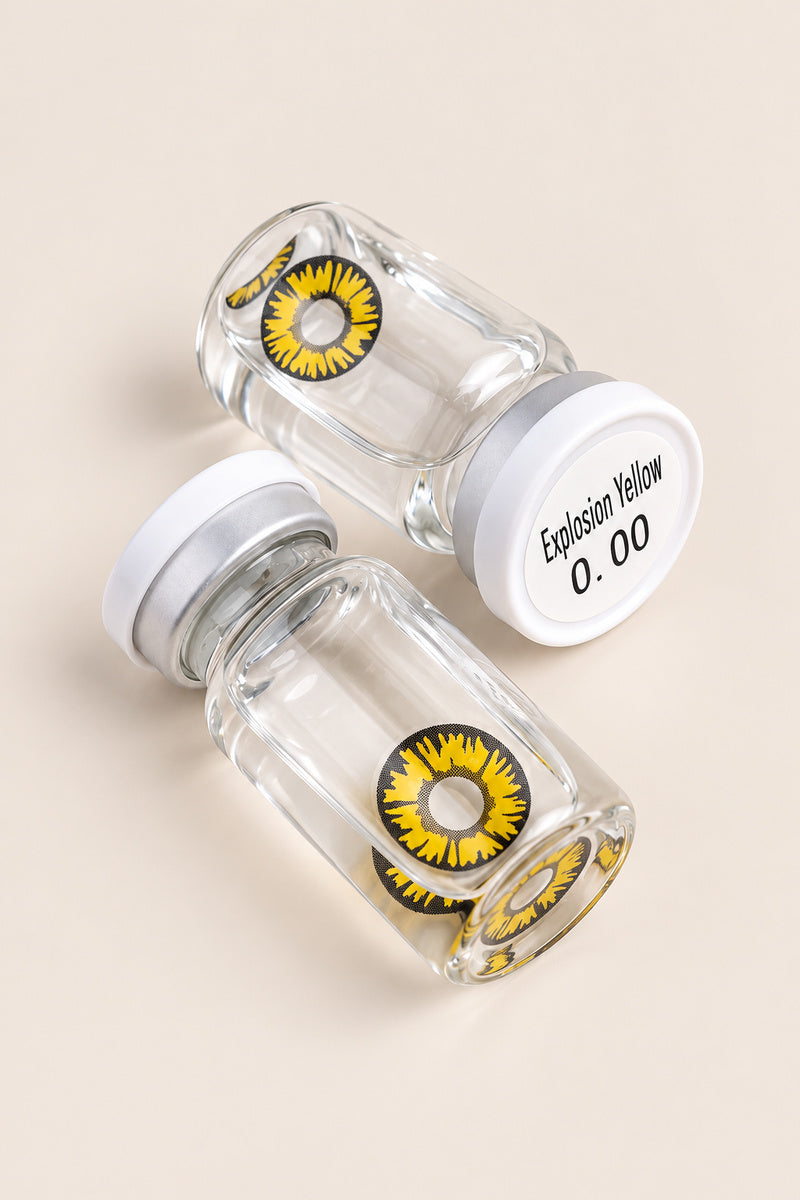 Eyecasions Explosion Yellow Contact Lenses