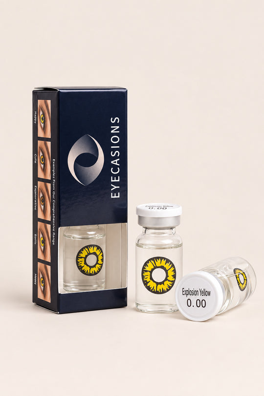 Eyecasions Explosion Yellow Contact Lenses
