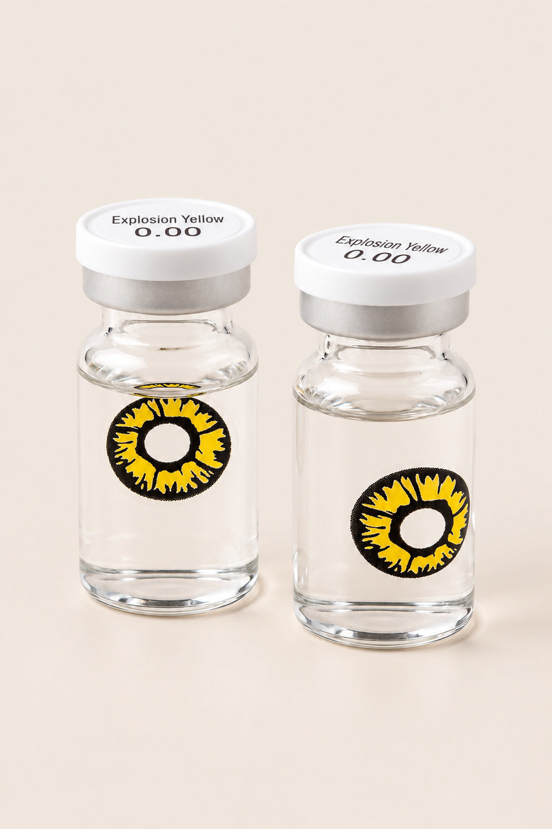 Eyecasions Explosion Yellow Contact Lenses