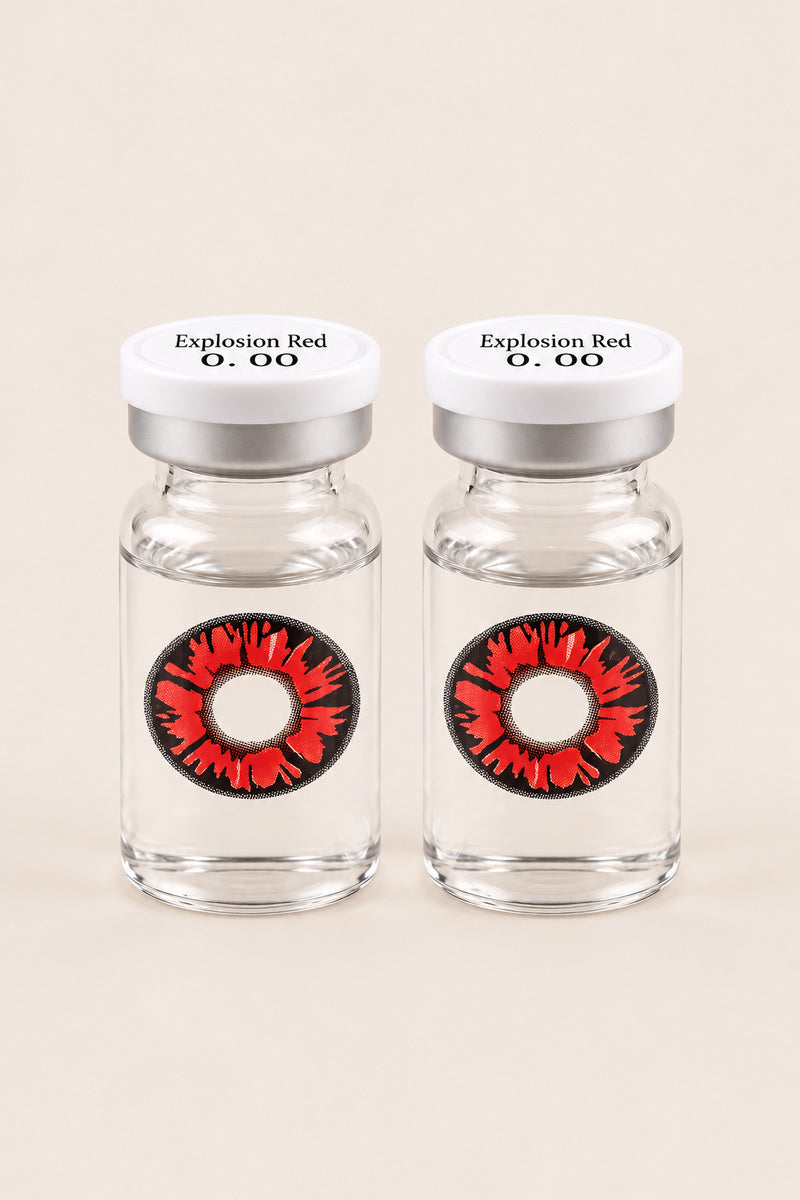 Eyecasions Explosion Red Contact Lenses
