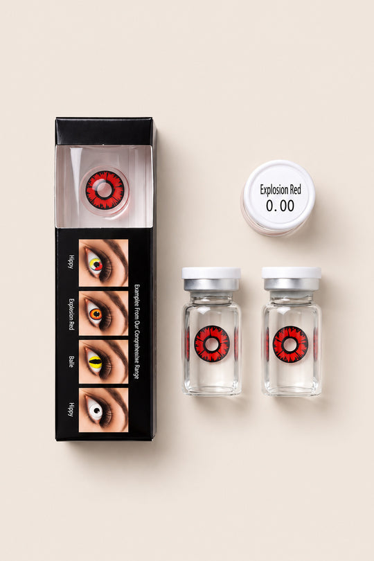 Eyecasions Explosion Red Contact Lenses