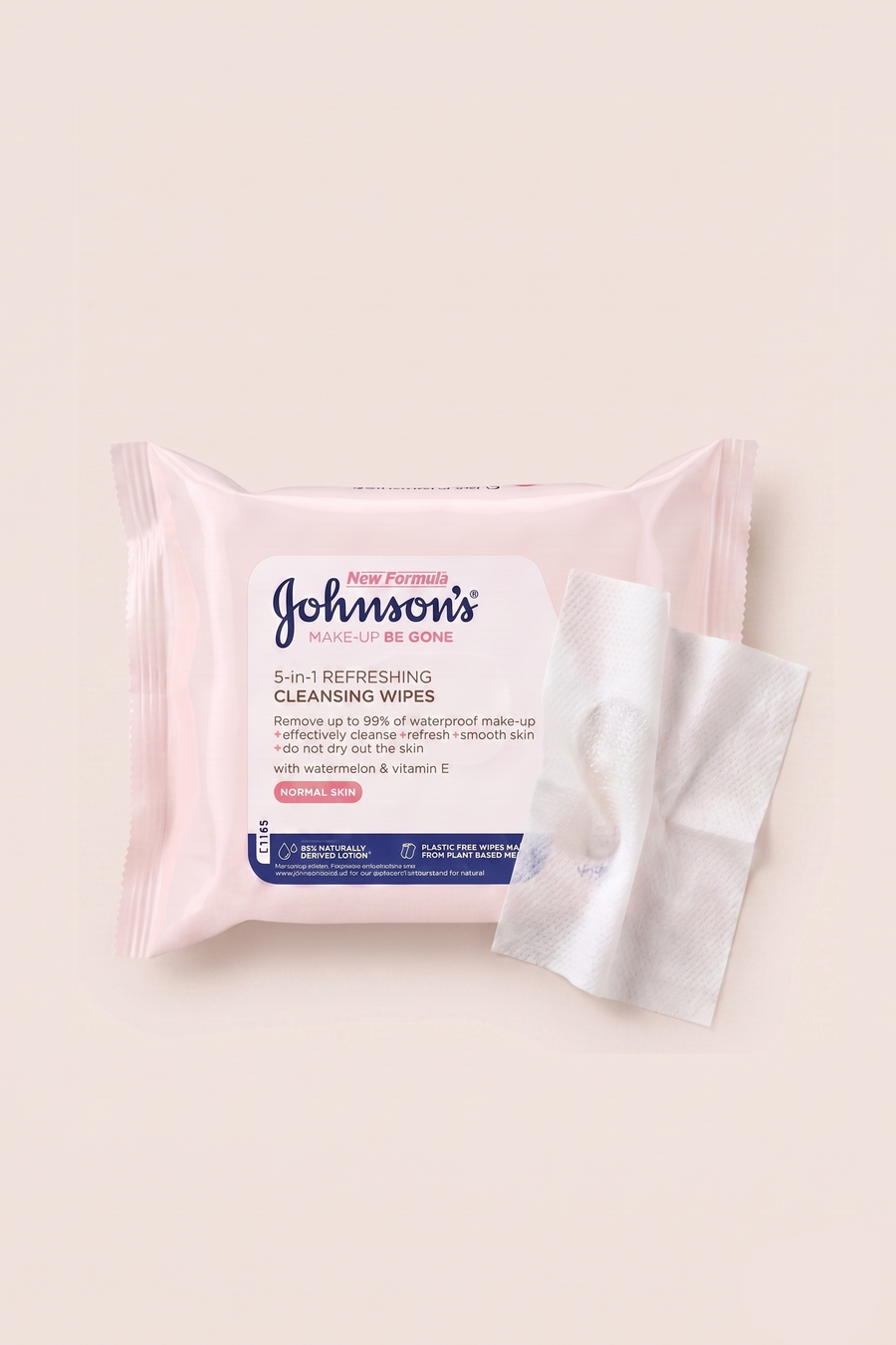 Johnsons Make Up Be Gone 5in1 Refreshing Cleansing Wipes 25's