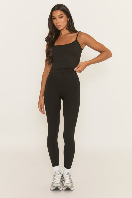 Black Energise Activewear Leggings - Treya