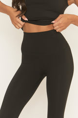 Black Energise Activewear Leggings - Treya