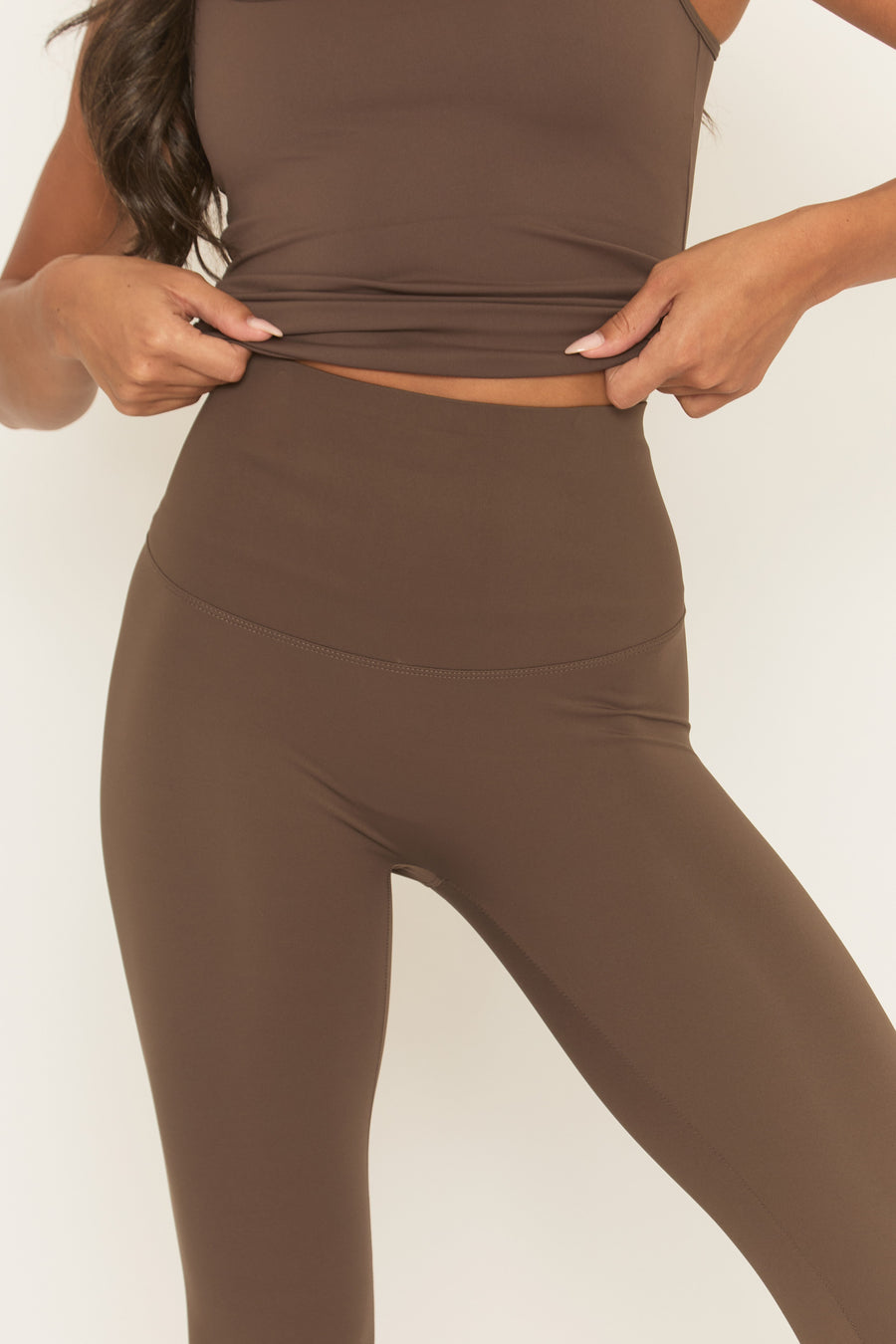 Chocolate Energise Activewear Leggings - Treya