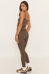 Chocolate Energise Activewear Leggings - Treya