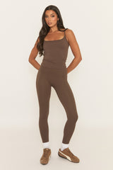 Chocolate Energise Activewear Leggings - Treya